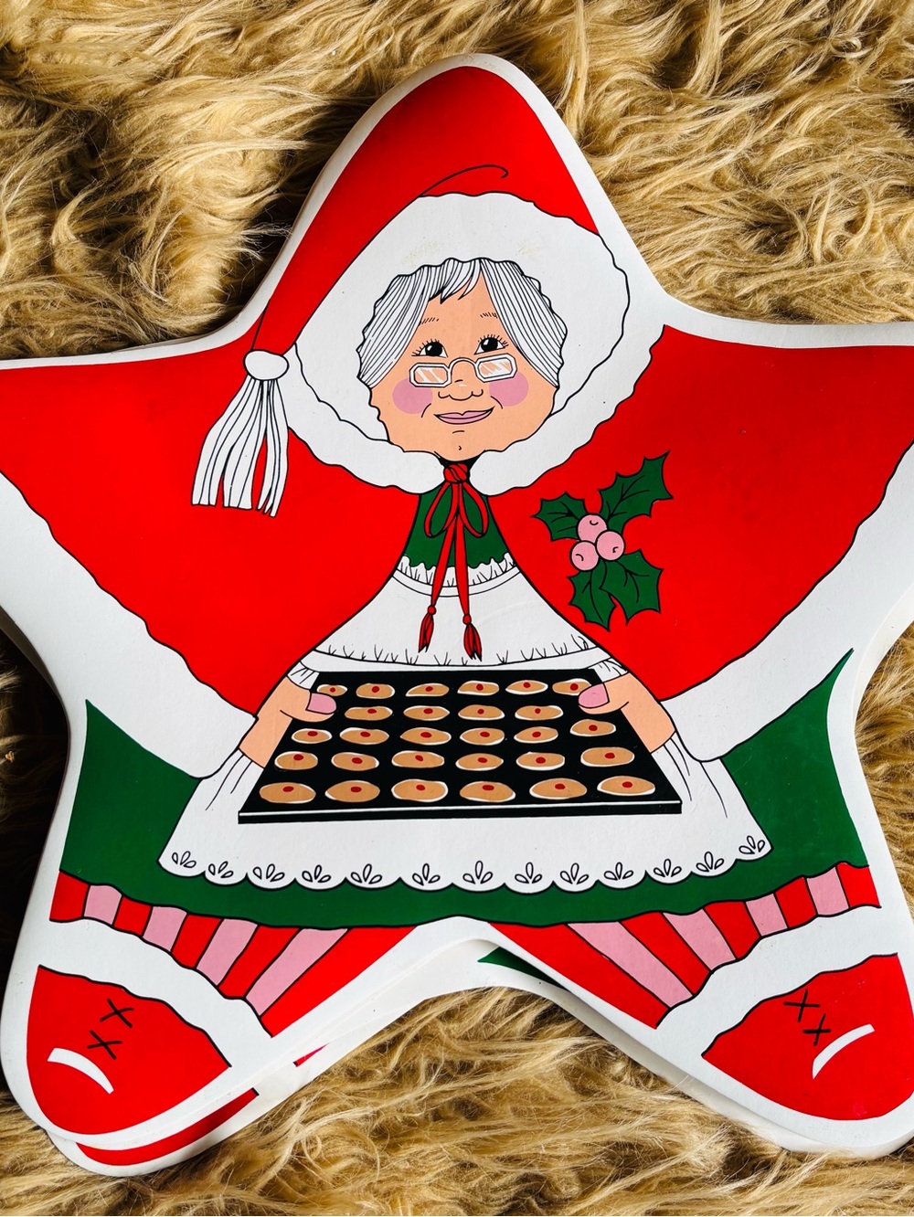 Vintage Christmas Vinyl Place Mats set of 6 Mint Condition Rare Find